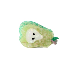 Pear Заколки для волос в форме когтей из ацетата целлюлозы, аксессуары для волос для женщин и девочек, фрукты, груша, 93x62x51 мм