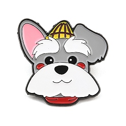 Собака Эмалевые булавки, булавки для лацканов из сплава для одежды рюкзака, собака, 31.5x33 мм