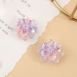 чертополох Светящиеся цветочные кабошоны из смолы, светится в темноте, чертополох, 25 мм, 10 шт / комплект