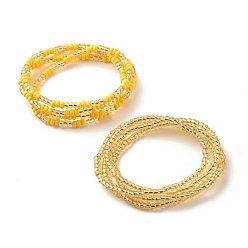 Золотистый 2шт летние украшения на талии из бисера, цепь тела, цепочка на живот из бисера, бикини украшения для женщины девушки, золотые, 31.50 дюйм (80 см)