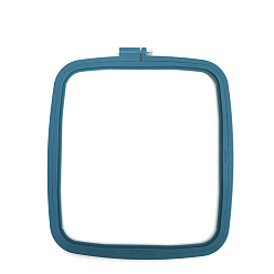 чирок Пяльцы для вышивки крестом из абс-пластика, вышитая рамка дисплея, аксессуары для швейных инструментов, зелено-синие, 75x70 мм