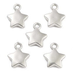 Platino Colgantes de plástico ccb, estrella, Platino, 17x13.5x4 mm, agujero: 2.2 mm, 1163 unidades / 500 g