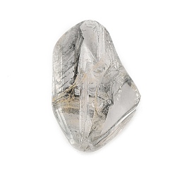 Прозрачный Прозрачные стеклянные бусины, имитация драгоценных камней, самородки, прозрачные, 21x14x9.5 мм, отверстие : 1.2 мм