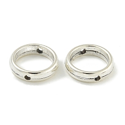 Ring Сплавочные овальные бусины тибетского стиля , без кадмия и без свинца, античное серебро, кольцо, 13x3.5 мм, отверстие : 1.4 мм