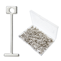 Нержавеющая Сталь Цвет 500шт. стальных выравнивающих штифтов для плитки, распорки для выравнивания плитки, цвет нержавеющей стали, 3.2x1x0.1 см