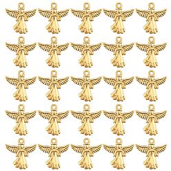 Золотой 40 подвески из сплава шт., ангельские прелести, золотые, 20x20 мм