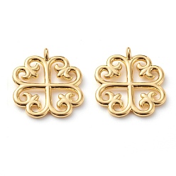 Настоящее золото 18K Латунные подвески, долговечный, адинкра символы ньяме дуа, реальный 18 k позолоченный, 16x14.5x1.2 мм, отверстие : 1.5 мм