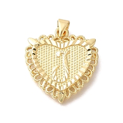 Letter J Стойки обшивки латунные подвески, без кадмия и без свинца, сердце с подвесками в виде буквы az, буква J, 24x22x3 мм, отверстие : 5x3.5 мм