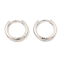 Платина Латунные английском замке Серьги-кольца, платина, 15x16x3 мм