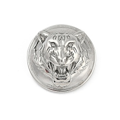 Тигр 304 кнопки из нержавеющей стали, 1-луночное, полукруглый, цвет нержавеющей стали, тигр, 25x13 мм, отверстие : 3x2 мм