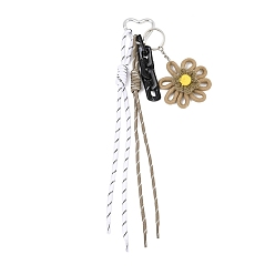 Верблюжий Подвесные украшения ручной работы из полиэстерового шнура и цветочных нитей, с алюминиевыми застежками-карабином, верблюжие, 320 мм