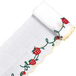 Клубника 3 ленты из полиэстера в ярдах, аксессуары для одежды, клубника, 4-3/8 дюйм (110 мм)