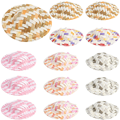 (52) Непрозрачная лаванда 40 шт. 5 цвета тканевой кукольной шляпы, плоско-круглые, разноцветные, 37.5x8 мм, внутренний диаметр: 21 мм, 8 шт / цвет