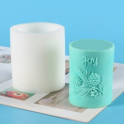 Flower Column Food Grade Silicone Candle Molds, For Candle Making, Flower, 9x11cm
