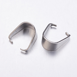 Нержавеющая Сталь Цвет Устойчив к потускнению 201 защелкивающиеся дужки из нержавеющей стали, для подвесного решений, цвет нержавеющей стали, 13x12.5x7 мм