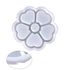 Цветок Силиконовые формы для подставки под пищевые продукты, формы для литья смолы, цветок, 158x153x22 мм