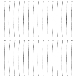 Платина Железные штыри с плоской головкой, без кадмия и без свинца, платина, 20 датчик, 50x0.75~0.8 мм, Руководитель: 2 mm