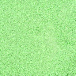 Lawn Green Luminous Glow in the Dark Transparent Mini Glass Round Beads, No Hole/Undrilled, Micro Beads for Nail Art, Lawn Green, 0.6~0.8mm
