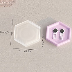 Шестиугольник Ювелирная тарелка своими руками, силиконовые формы для подвесок, формы для литья смолы, для уф-смолы, изготовление изделий из эпоксидной смолы, шестиугольник, 71x81x11 мм