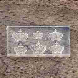 Crown Силиконовые формы для дизайна ногтей своими руками, для diy уф смолы, аксессуары для украшения ногтей из эпоксидной смолы, корона, 1.9~2x4~4.1x0.6~0.7 см, внутренний диаметр: 5~8x6.5~10 мм