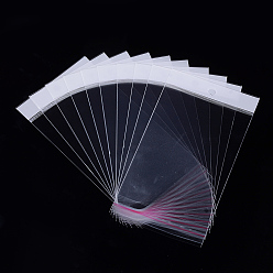 Прозрачный OPP мешки целлофана, прямоугольные, прозрачные, 19~19.4x10 см, односторонняя толщина: 0.045 мм, внутренняя мера: 14.2x10 см