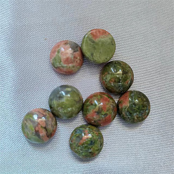 Унакит Природные кабошонов Unakite, полукруглые / купольные, 10 мм