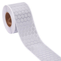 Белый Светоотражающие наклейки из ПЭ и ТПУ повышенной видимости, белые, 2 дюйм (50 мм)