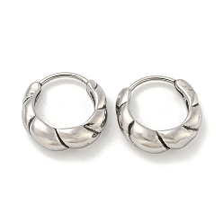 Античное Серебро 316 серьги-кольца из хирургической нержавеющей стали, кольцо, античное серебро, 15x15 мм