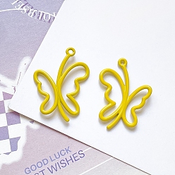 Золотистый Подвески из сплава , бабочка, золотые, 25x19 мм