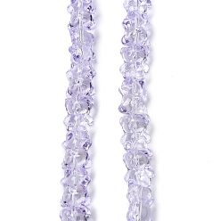 лаванда Стеклянные бусины с гальваническим покрытием , гальваническое покрытие, медведь, лаванда, 15x12x9 мм, отверстие : 1.2 мм, около 44 шт / нитка, 25.98'' (66 см)