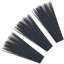 Черный 900 шт. пластиковые имитирующие усы животных для валяния поделок, чёрные, 70x0.1 мм
