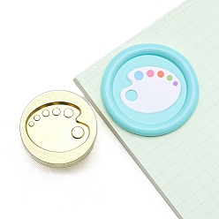 Другие Круглые латунные головки штампа, золотые, палитра, 25 мм