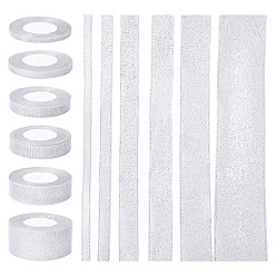 Гейнсборо 6 стили 6 рулоны полиэфирных лент, атласная лента, для упаковки подарков, светло-серые, 1/4 дюйм (8 мм), около 24.06 ярдов (22 м) / рулон