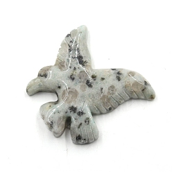 Джаспер Кунжут Резные подвески из натуральной кунжутной яшмы, орел, 40x40x8 мм, отверстие : 1.2 мм