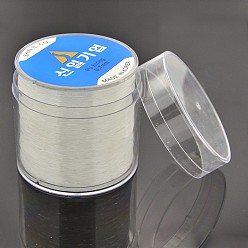 Clear Korean Elastic Crystal Thread, Stretch Bracelet String, with Box, for Jewelry Making, Clear, 0.7mm, about 164.04 yards(150m)/roll