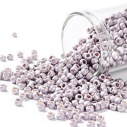 (PF554F) PermaFinish Lavender Metallic Matte Тохо 8/0 круглые бусины, японский бисер, (pf 554 f) перманентный лавандовый металлик матовый, 8/0, 3 мм, отверстие : 1 мм, Около 222 шт / 10 г