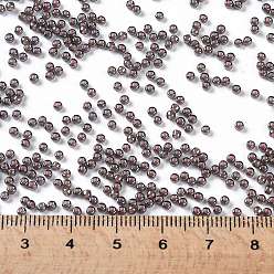 (367) Inside Color Luster Black Diamond/Pink Lined TOHO Round Seed Beads, Japanese Seed Beads, (367) Inside Color Luster Black Diamond/Pink Lined, 11/0, 2.2mm, Hole: 0.8mm, about 5555pcs/50g