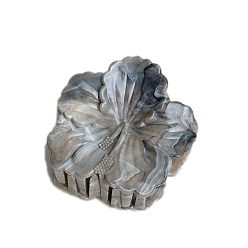 Сиена Заколки для волос с когтями из смолы, аксессуары для волос для женщин и девочек, цветок, цвет охры, 71 мм