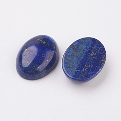 Lapis Lazuli Natural Lapis Lazuli Flat Back Cabochons, Dyed, Oval, 30x22x7~8mm