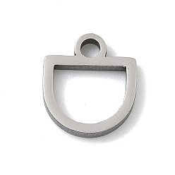 Нержавеющая Сталь Цвет 304 прелести нержавеющей стали, полукруглый, цвет нержавеющей стали, 11x10x1.5 мм, отверстие : 2 мм