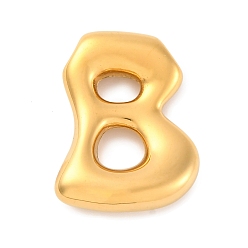 Letter B 304 подвески из нержавеющей стали, буквенное очарование, ионное покрытие (ip), реальный 18 k позолоченный, В письме, 24x18x5.5 мм, отверстие : 3.5x2.2 мм