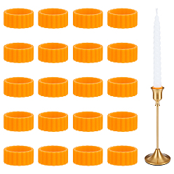 Оранжевый Силиконовый чехол для основания свечи, оранжевые, 23x10 мм, внутренний диаметр: 19.5 мм