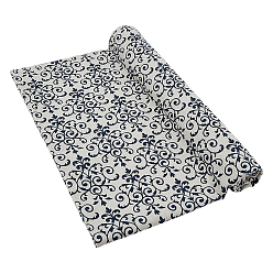 Blanc Floral 2m tissu de lin, accessoires du vêtement, motif de fleur, floral blanc, 1590x1mm