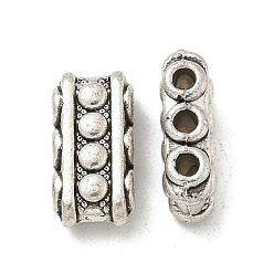 Античное Серебро Сплавочные овальные бусины тибетского стиля , без кадмия и без свинца, античное серебро, 15x7.5x5 мм, отверстие : 2 мм, Около 540 шт / 1000 г