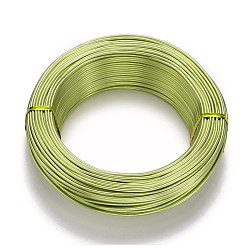 Green Yellow Round Aluminum Wire, Flexible Craft Wire, for Beading Jewelry Doll Craft Making, Green Yellow, 12 Gauge, 2.0mm, 55m/500g(180.4 Feet/500g)