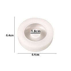 Donut Силиконовые формы для подсвечников своими руками, формы для подсвечников, формы для литья цемента из смолы и гипса, пончик, 6.4x6.4 см