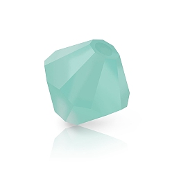 50000 840 Chrysolite Matt Хрустальные бусины preciosa®, чешский хрусталь, биконус(451 69 302 рондель), 50000 840 хризолит матовый, 4 мм, отверстие : 0.8 мм