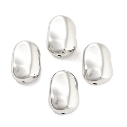 Платина CCB пластиковые шарики, самородки, платина, 16x11x7.5 мм, отверстие : 1.4 мм, Около 521 шт / 500 г