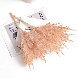 Легкий Лосось Искусственные замороженные ветки из пластика и железа, для свадьбы, внутреннего, наружного, домашнего, садового, крыльца, оконного, растительного украшения, светлый померанцевый, 190 мм, 6 шт / комплект