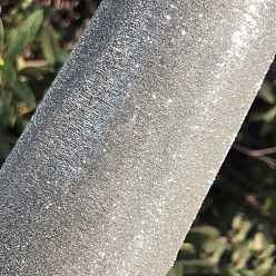 Серебро Блестящие фактурные ткани из искусственной кожи, поделки товары для рукоделия, серебряные, 33x20 см